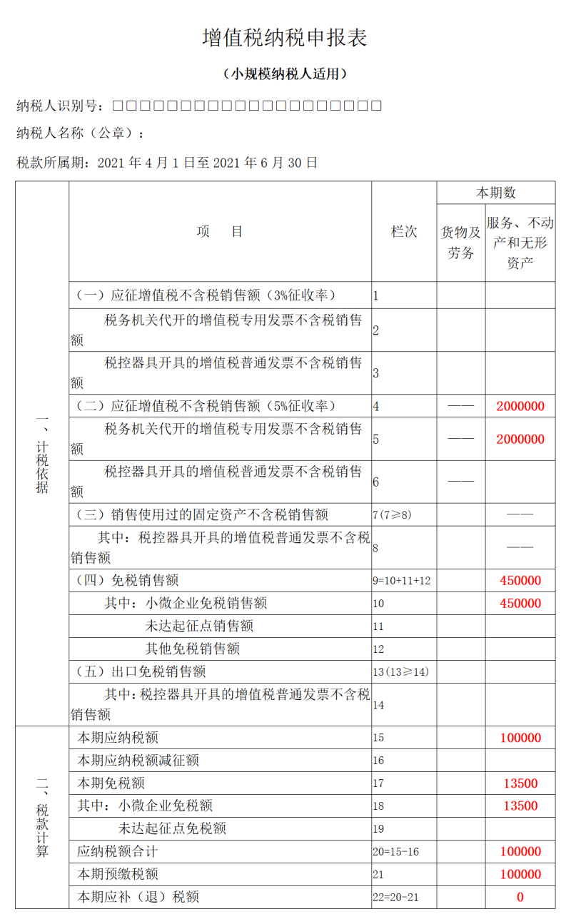 纳税服务(营改增小规模纳税人和一般纳税人