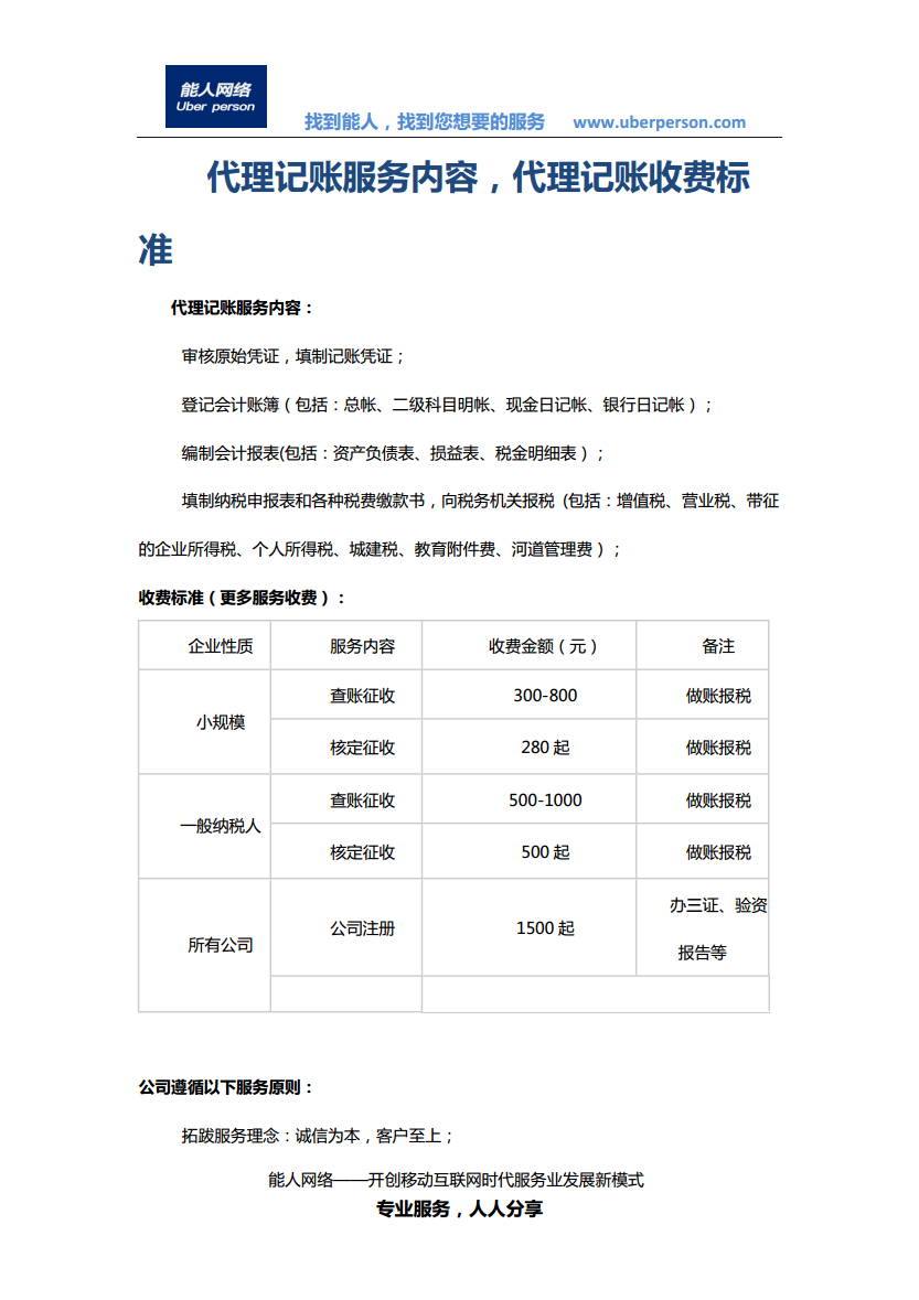 税务代理公司收费标准(代理记帐公司做帐税务所来查帐公司需要提供些什么)